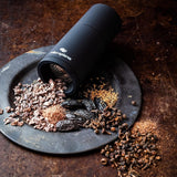 Microplane Spice Grinder negru pentru nucșoară, scorțișoară, boabe Tonka, piper lung și alte condimente uscate Rasnite si Feliatoare Naty Shop