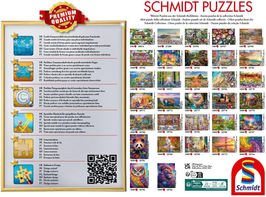 Schmidt Spiele 58324 Lumea animalelor, puzzle jigsaw 1000 piese Puzzle Naty Shop