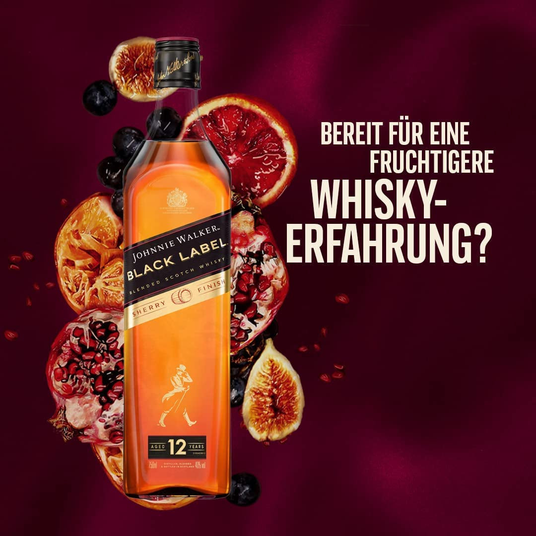 Bile de ciocolată LINDOR cu alune, pungă de 1 kg + butoi Johnnie Walker Sherry 0,7 litri
