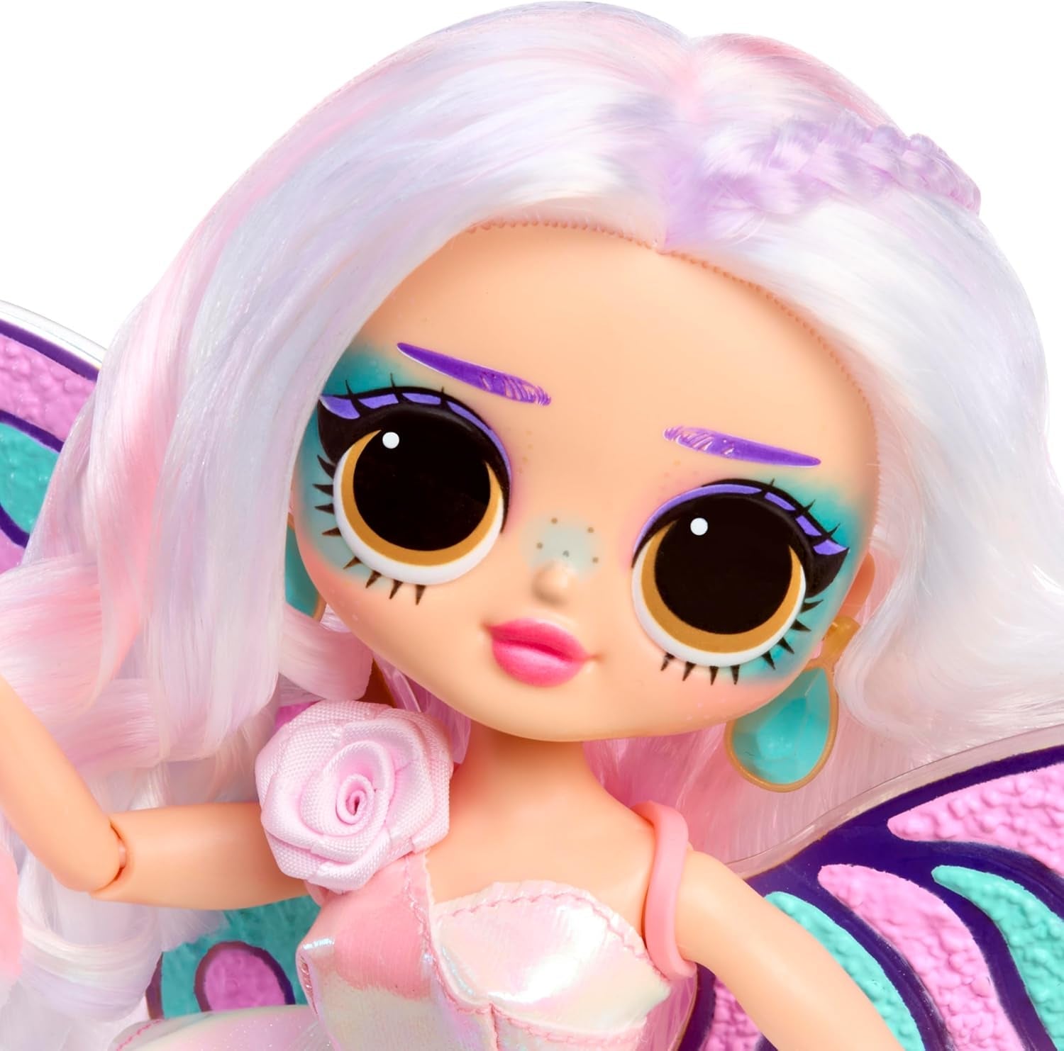 LOL Surprise! Seria OMG Eye Spy - Zână – Include 1 păpușă cu ținută și accesorii, rezolvare de puzzle-uri și descoperire surpriză, 4 păpuși de colecție