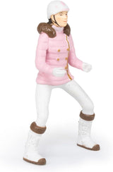 PAPO - Horse figure - Rider Fashion Winter, pasiune pentru călărie, jucărie pentru copii de la 3 ani. Action figures Naty Shop
