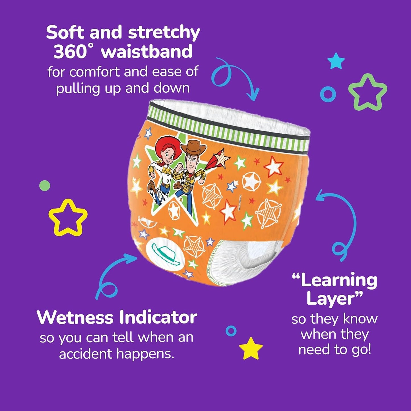 Scutece de zi Huggies Pull-Ups Unisex, mărimea 6, 20 de pantaloni