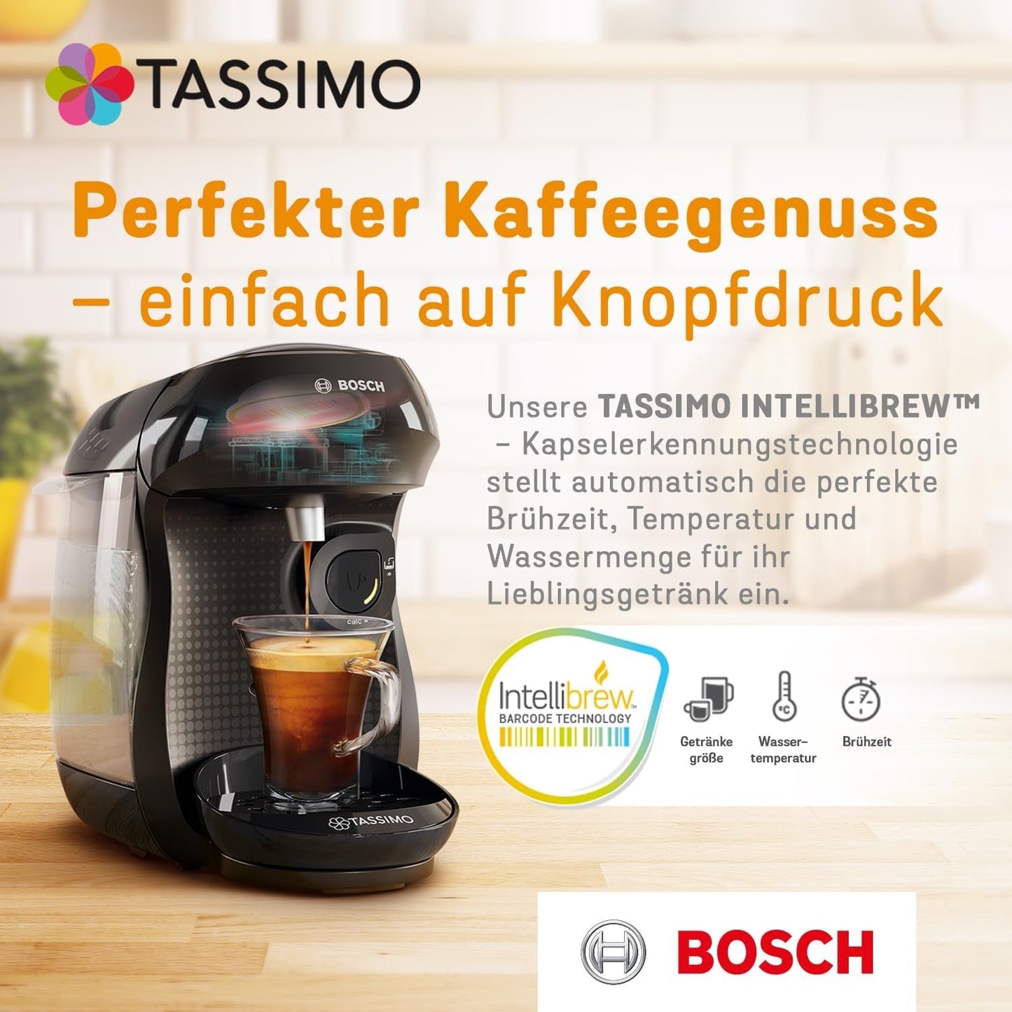 Tassimo Kapseln Moring Café XL Strong & Intense, Big Pack, 5 x 21 Pads, 105 Kaffeekapseln