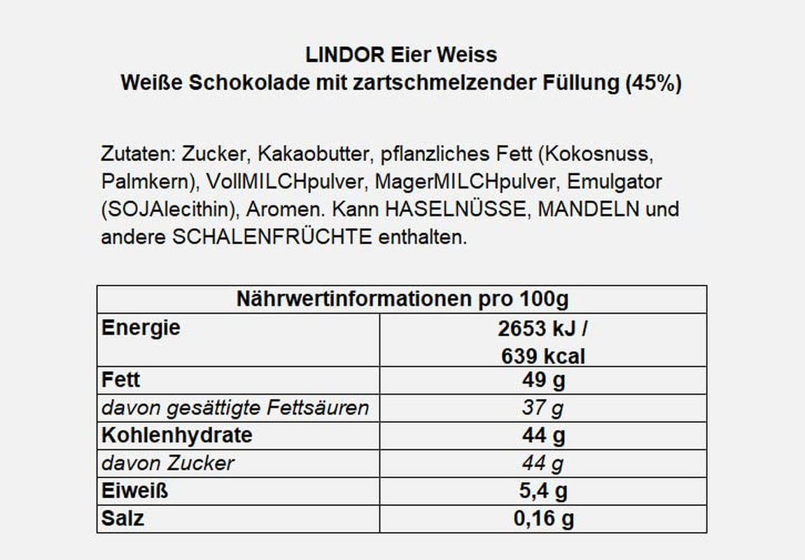 Ouă LINDOR cu ciocolată Lindt | 4 cutii a câte 450 g fiecare | Ouă LINDOR cu umplutură care se topește în gură, din ciocolată cu lapte, albă, neagră și cu alune | Ciocolată de Paște | Cadou de ciocolată | Ouă de Paște | Ouă de ciocolată