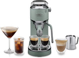 De'Longhi Dedica Style EC 685.B – Espressor cu portafiltru, espressor cu spumator de lapte profesional, doar 15 cm lățime, pentru cafea măcinată sau capsule ESE, rezervor de apă de 1 l, negru