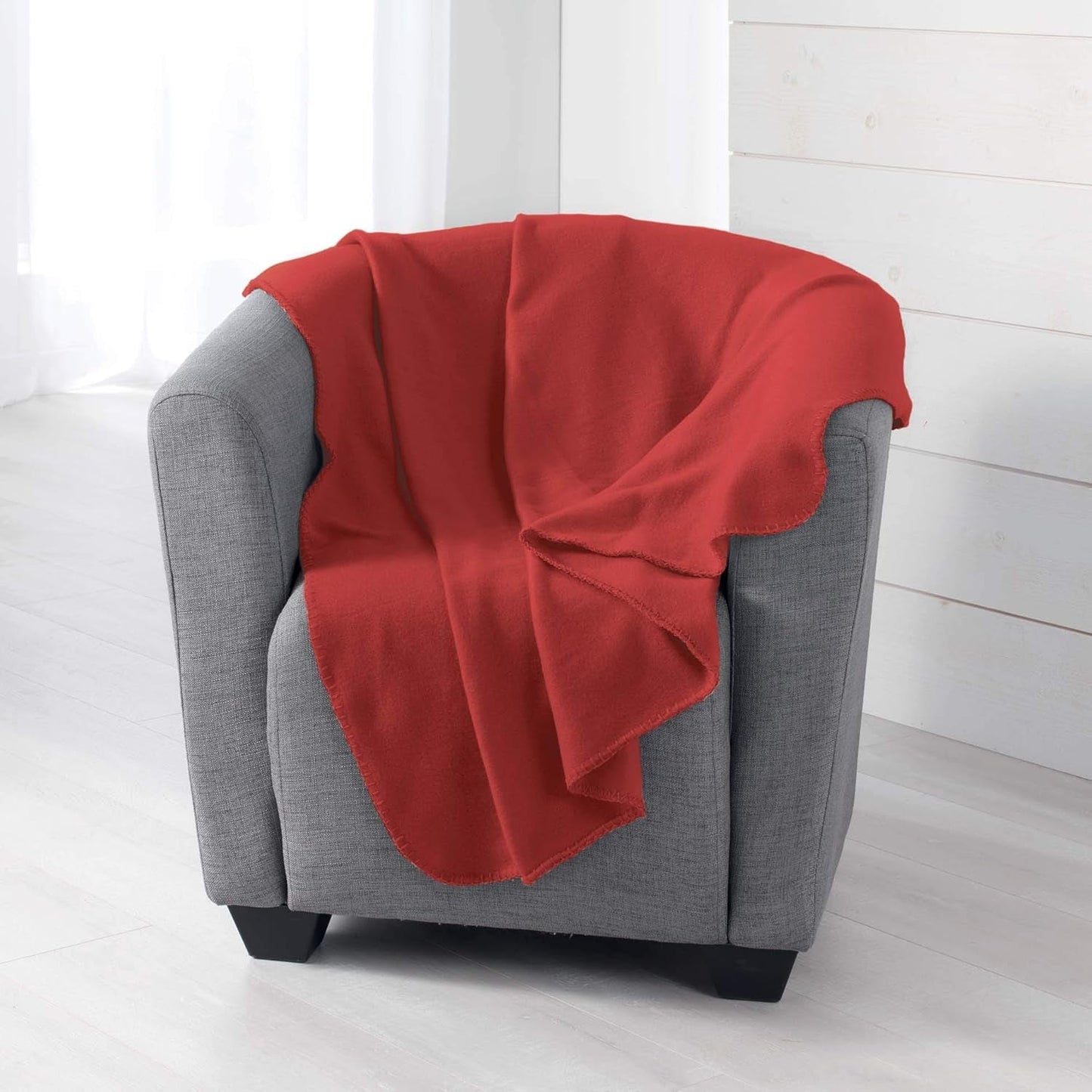 Douceur D'Intérieur, Milou pătură fleece antic roz, 125 X 150 Cm Paturi si Cuverturi Douceur d'IntÃ©rieur Roșu carmin 125 X 150 Cm