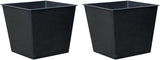 Ghiveci universal Dehner, plastic, negru, 30 x 26 x 26 cm