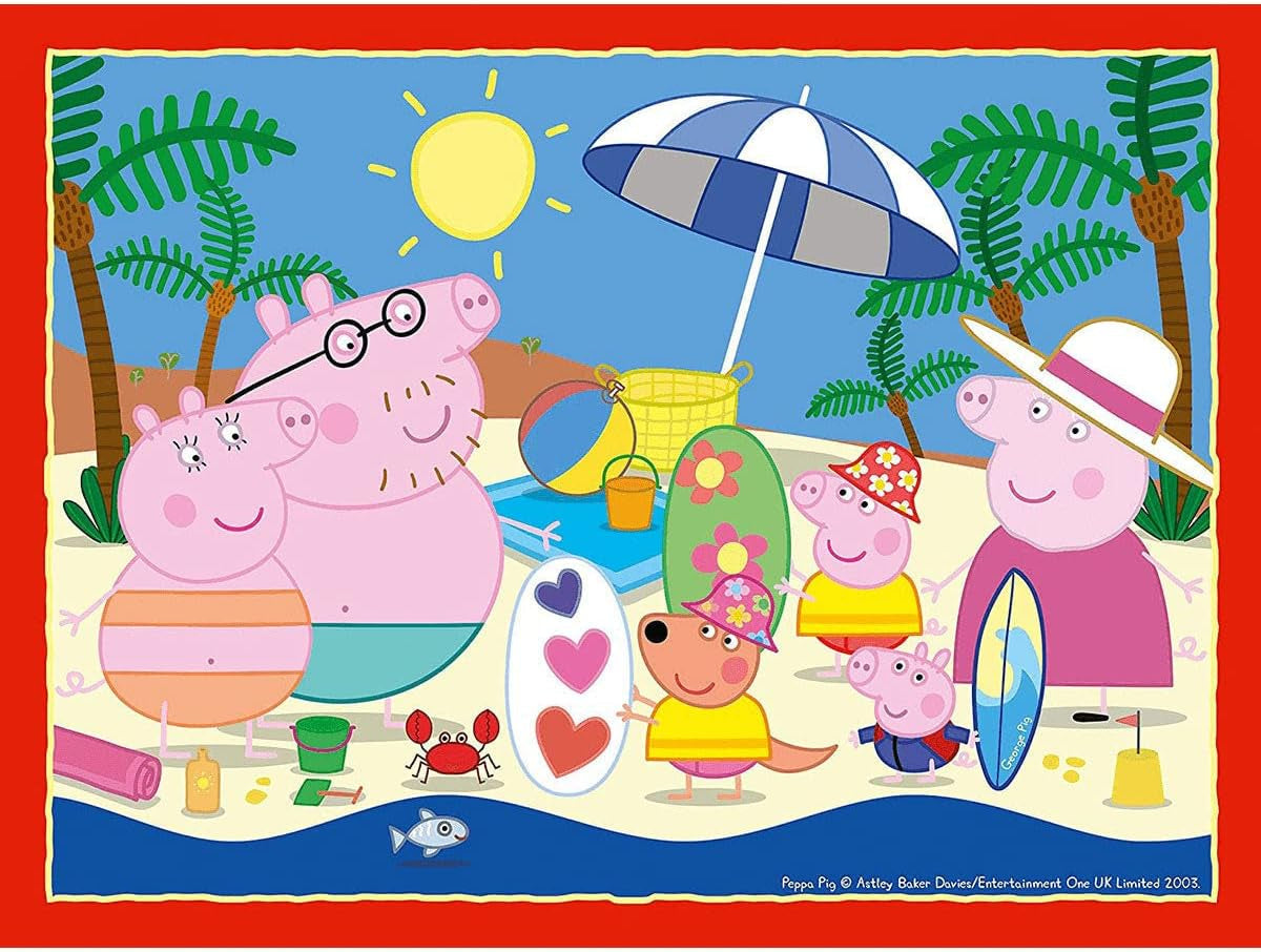Ravensburger Peppa Wutz puzzle jigsaw pentru copii cu vârsta de 3 ani și peste, 10,2 cm (12, 16, 20, 24 piese) Puzzle Naty Shop