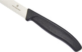 Victorinox Swiss Classic, Profi Tafelbesteck, 12-Teilig, Extra Scharfe Klinge, Wellenschliff, 11 Cm, Rostfreier Stahl, Schwarz Bucatarie Naty Shop