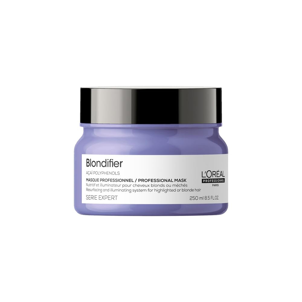 L'Oréal Professionnel | Mască hrănitoare pentru păr blond și decolorat, extract de fructe de Açai, Serie Expert, mască blondă Masca de par Naty Shop Blondifier Mask Nou