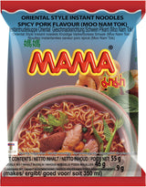 MAMA Tăiței Instant cu Aromă de Pui – Supă de Tăiței Instant în Stil Oriental – Bucătărie Thailandeză Autentică – 24 x 55 g