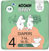 Scutece Moomin Baby Eco, mărimea 3, 5-8 kg, 48 bucăți, scutece premium moi | Moi și prietenoase cu pielea, respirabile, absorbante, fără substanțe chimice inutile |