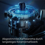 Espressor automat integral Siemens EQ700, ecran TFT color mare, 36 de băuturi calde și reci, cold brew, funcție 2 căni, control prin aplicație, sistem automat de curățare, oțel inoxidabil negru, TQ717D03