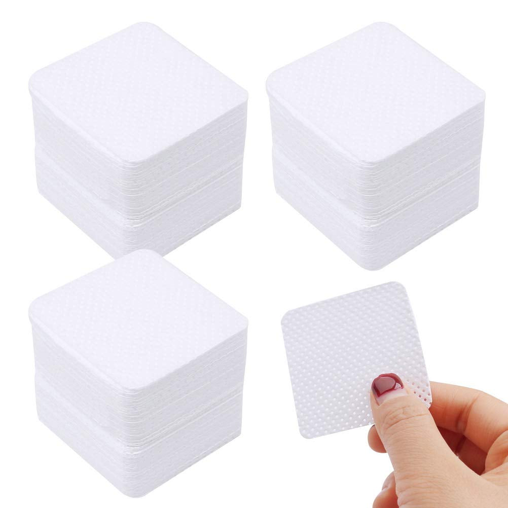 300 Stück Nagellackentferner Pads, Fusselfreie Nägel Wattepads Für Nägel Nagellackentferner Lint Free Nail Wipes Cleaner Gelnägel - Rosa