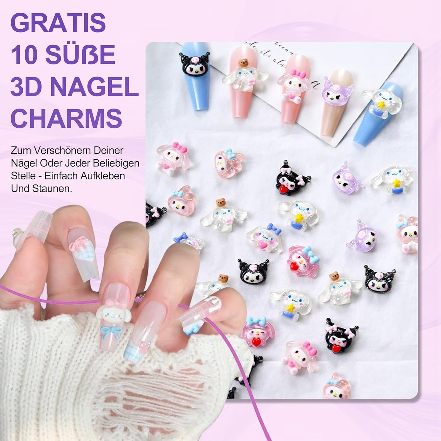 Set 420 de unghii false - Unghii tip balerina cu gel moale, acoperire completă, unghii artificiale cu gradient alb nud pentru lipire, unghii false pentru arta unghiilor (Ballerina White Nude)