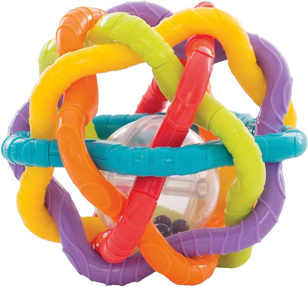 Playgro minge zornăitoare pentru copii - minge zornăitoare pentru copii - minge zornăitoare pentru copii - minge zornăitoare - abilități motorii - jucărie pentru copii - abilități motorii pentru copii - colorat Jucarii Bebe Naty Shop Bendy Ball