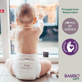 Scutece pentru bebeluși Bambo Nature, mărimea 4 (7-14 kg) - 48 bucăți. Scutece premium cu protecție îmbunătățită împotriva scurgerilor | Confort și libertate supreme pentru copiii activi | Scutece testate dermatologic