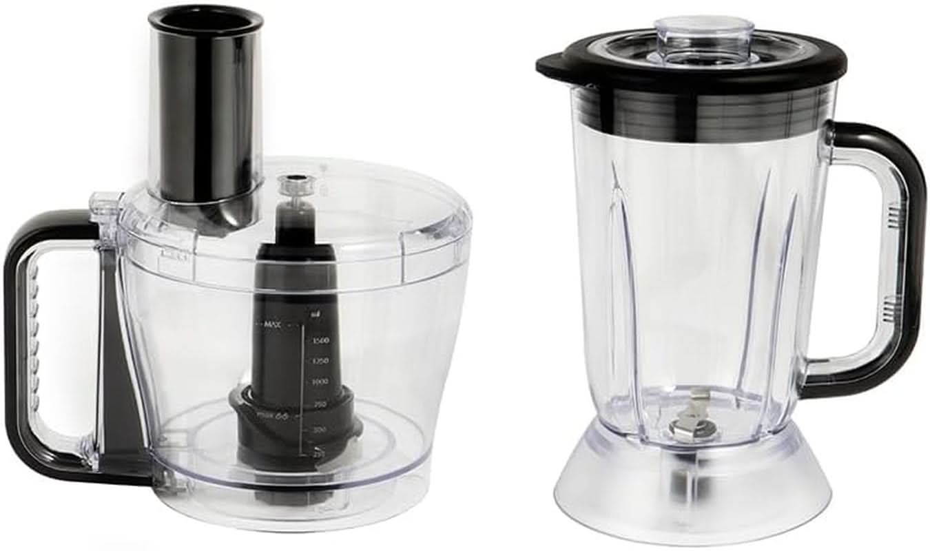 Robot de bucătărie Russell Hobbs [blender/tăietor de legume/mixer de masă/despicator/blender] Robot de bucătărie (frământare, amestecare și feliere), Matte Charcoal Bucatarie Naty Shop