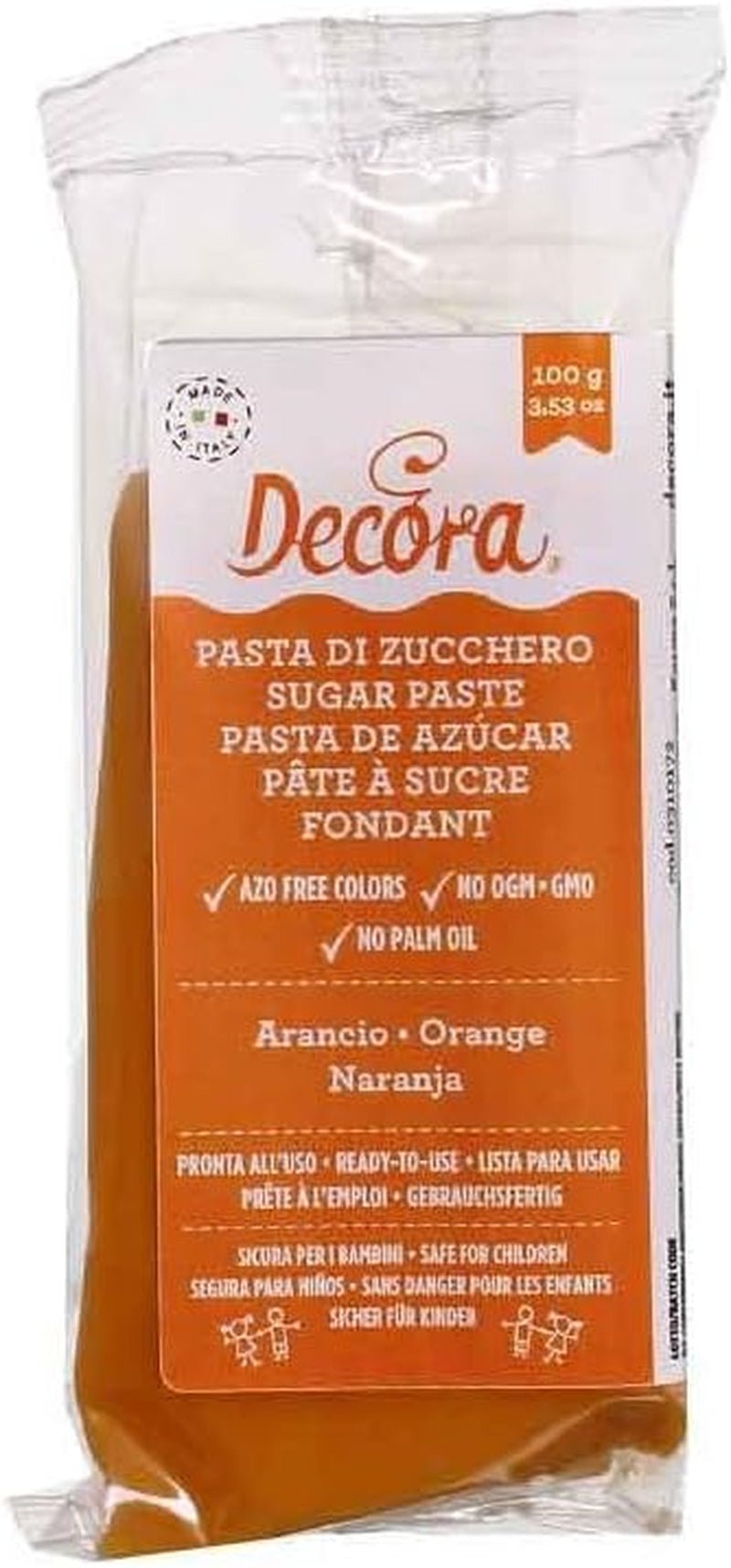 0310172 FONDANT PORTOCALIU 100 G Pasta de zahar Naty Shop Default Title