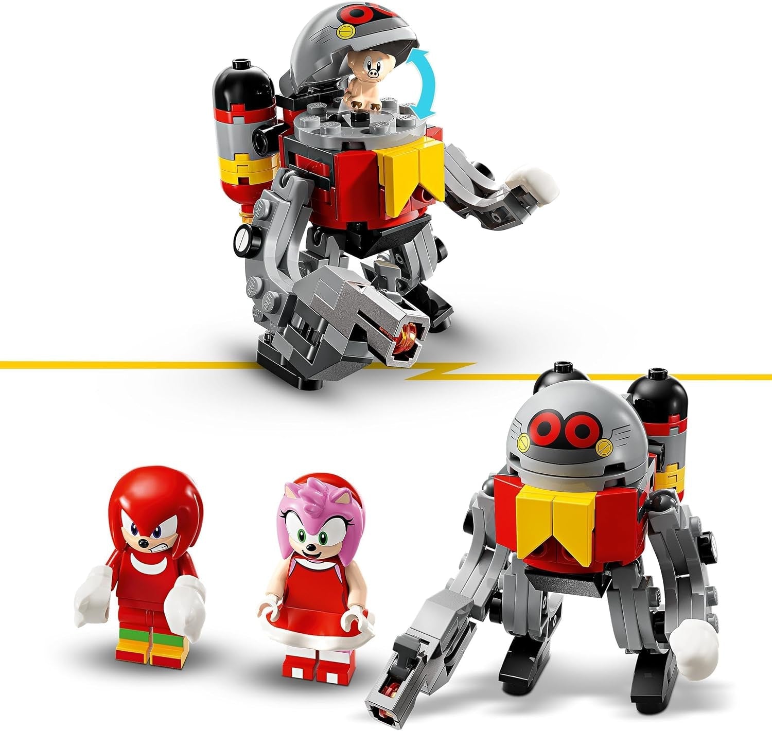LEGO Sonic the Hedgehog Knuckles And The Shrine Of Master Emerald, jucărie de colecționat, cadou pentru gameri, set de construcție de aventură pentru băieți și fete de la 8 ani 76998 Seturi de constructie Besuche den LEGO-Store