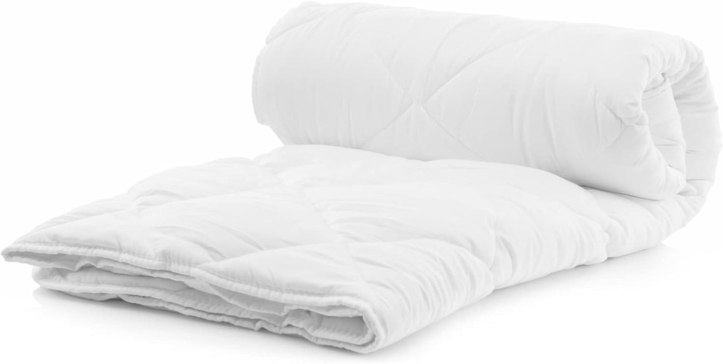 Komfortec Summer Blanket 135X200 Cm, 170Gsm, Pătură subțire și ușoară pentru vară, pătură antialergică, albă Plapumi si pilote Naty Shop 135X200 Cm Pătură de vară