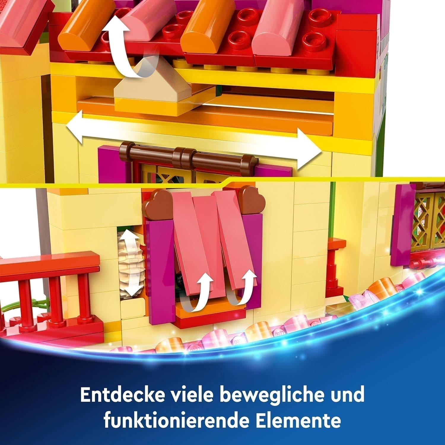 LEGO Ç€ Disney Encanto Casa magică a Madrigalilor, Casa de păpuși pentru copii cu figura de joc Mirabel, jucărie de construcție pentru fete și băieți de la 7 ani 43245 Seturi de constructie Besuche den LEGO-Store