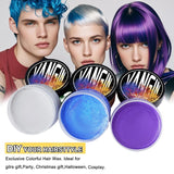 Vopsea de păr temporară verde, Styling Hair Tone pentru bărbați femei, Pomadă pentru coafură naturală, Ceară de vopsit părul pentru petreceri, Cosplay & Halloween, Crăciun, Vopsea de păr temporară cremă (100g, verde) Vopsea pentru par Naty Shop
