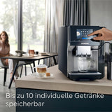 Espressor automat Siemens EQ700 classic TP715D01, control prin aplicație, preparare la rece, afișaj tactil intuitiv, până la 10 creații individuale de cafea ca favorite, curățare automată cu abur, 1500 W, gri-argintiu