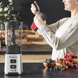 Blender Pulseo LM17GD, 400 W, 4 lame, 700 Ml, Recipient portabil 600 Ml Bucatarie Naty Shop