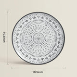 Set de tacâmuri pentru camping din melamină, format din 24 de piese, pentru 8 persoane - set de farfurii și set de tacâmuri din melamină, perfect pentru rulote, petreceri în grădină și petreceri pe terasă