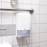 Tork 127530 Hârtie igienică Midi moale de calitate avansată pentru dispenserul de hârtie igienică Tork T6 cu rolă dublă / hârtie igienică cu 2 straturi moale și rezistentă la rupere, pachet de 27 (27 X 100 metri)