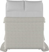 Cuvertură de vară Satin Stripes, poliester, crem, 260X250 Cm Plapumi si pilote Naty Shop