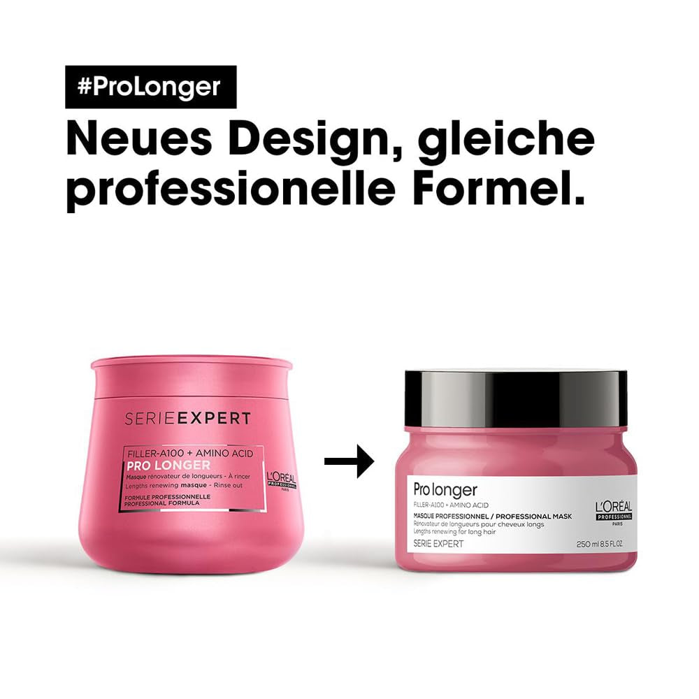 L'Oréal Professionnel Mască de întărire a părului pentru păr lung și subțire, cu Filler A-100 și aminoacizi, Series Expert, Pro Longer Mask Masca de par Naty Shop