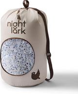 Night Lark Coverless Duvet Super King 6 Tog Spring Summer - Blue Garden Cuvertură super moale, confortabilă și ușoară, lavabilă la mașină și uscare rapidă, set de perne All-In-One, reversibil Plapumi si pilote Naty Shop