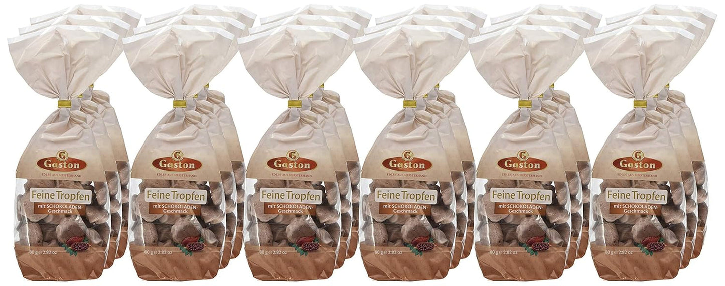 Picături fine cu aromă de ciocolată, pachet de 18 (18 x 80 g)