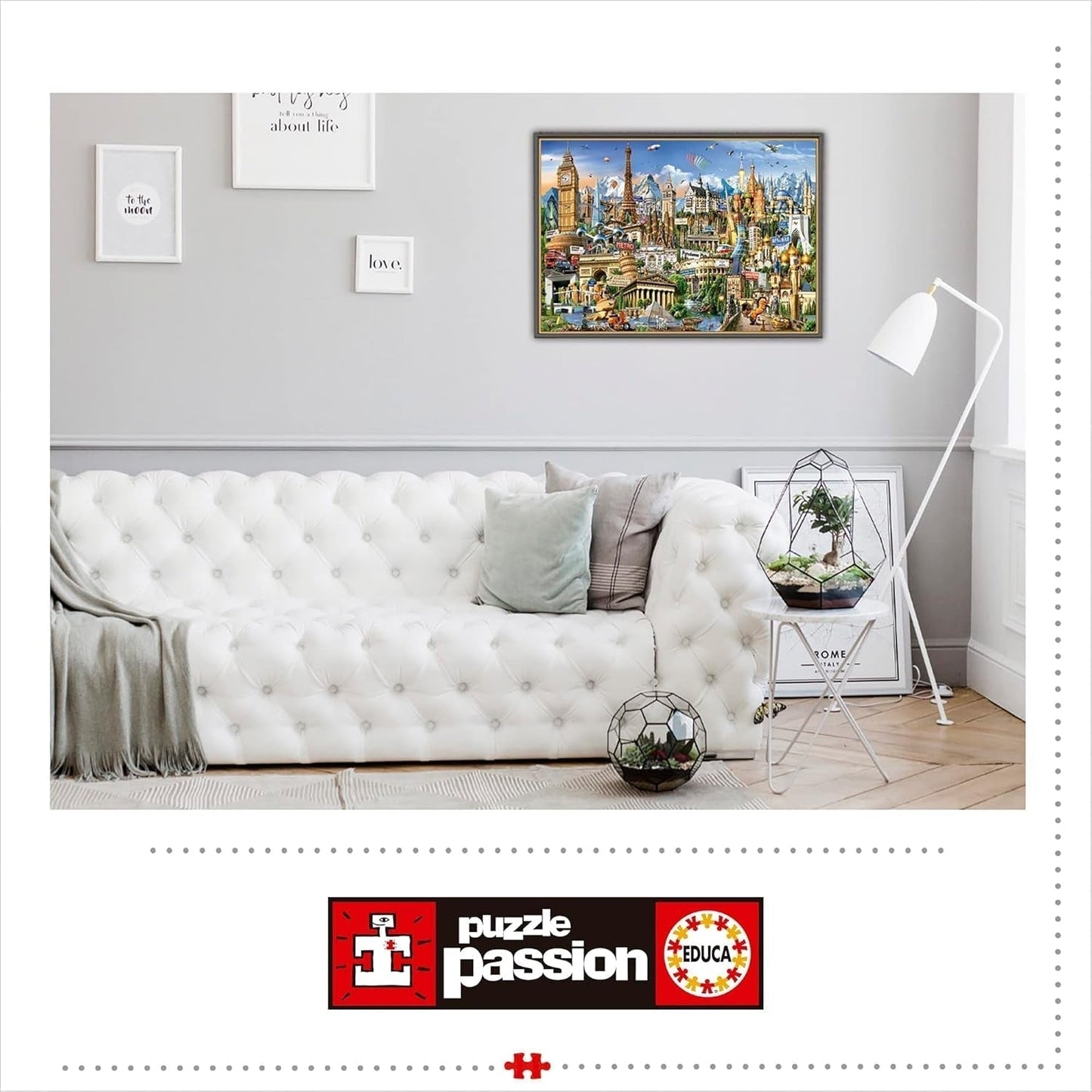 Educa - Puzzle 2000 piese pentru adulti | Repere Europa, puzzle 2000 piese pentru adulti si copii de la 14 ani, Obiective turistice (17697) Puzzle Naty Shop