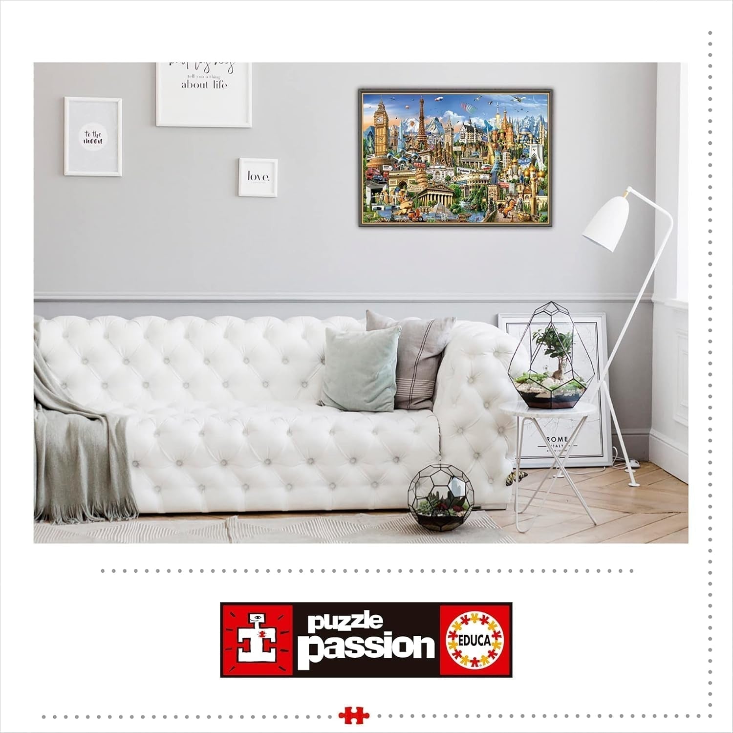 Educa - Puzzle 2000 piese pentru adulti | Repere Europa, puzzle 2000 piese pentru adulti si copii de la 14 ani, Obiective turistice (17697) Puzzle Naty Shop