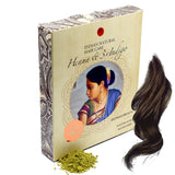 Henna & 3×Indigo - Castaniu închis - Culoarea naturală a părului - Pulbere - 200g Vopsea pentru par Naty Shop Titlu implicit
