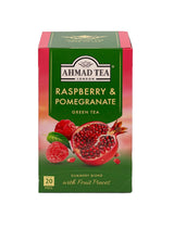 Ahmad Tea - Ceai verde - Pliculețe de ceai ambalate individual, cu aromă sigilată, conținând 2 g de ceai per porție - 20 de pliculețe de ceai cu bandă