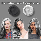 COLAYERIST Culoarea temporară a părului negru lavabil, ceară de colorare a părului pentru bărbați și femei, mascara de păr pentru petreceri sau cosplay, produse de colorare a părului fără mizerie Vopsea pentru par Naty Shop