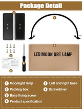 Kalolary Lampadaire, Lash Lumière Pour Extensions De Cils Regglable À 360°, 3000K-6000K Lamp Demi-Lune, Lamp De Beauté (Lampa cu jumătate de lună)