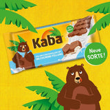 Ciocolată Kaba cu lapte integral și cremă de lapte, tabletă de ciocolată umplută, tabletă de 90 g, ciocolată care se topește în gură cu cremă ușoară de lapte și aromă originală Kaba