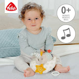 Fehn cutie muzicală copil elefant în lună - broderie "Glow-in-the-dark" cu melodia "The moon has risen" - jucărie de pluș pentru a vă ajuta să adormiți - jucărie pentru copii în mișcare și acasă - de la 0+ luni Jucarii Bebe Naty Shop