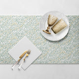 PAW - Airlaid Table Runner (40 Cm X 24 M) I Decorațiuni de masă pentru comuniune, confirmare, nuntă, aniversare, petrecere în grădină, botez I Decorațiuni de masă Panglică de masă elegantă - Willow Branch I Willow Branch