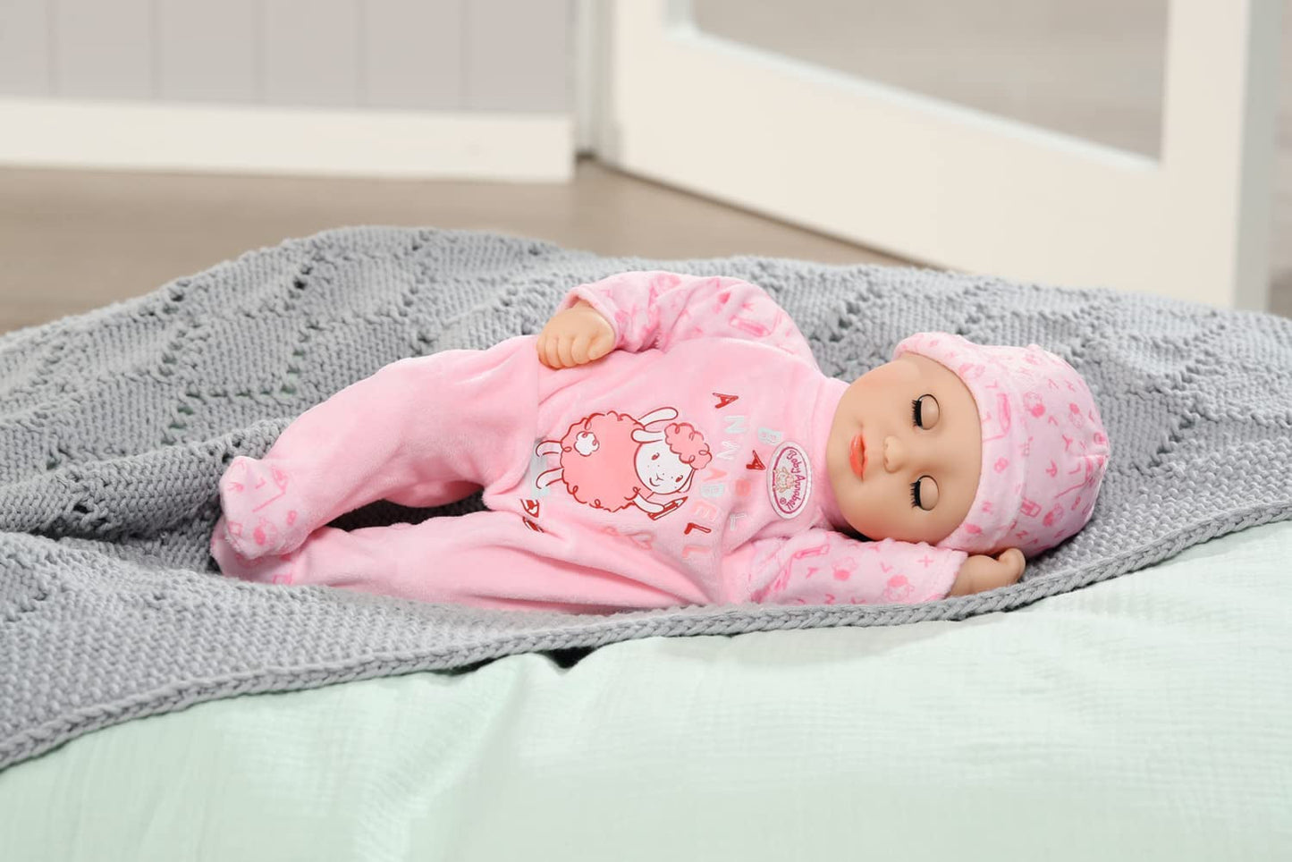 Păpușă moale Annabell Little Annabell 36cm, cu corp din pânză și ochi adormiți, 36cm, 709870 Zapf Creation