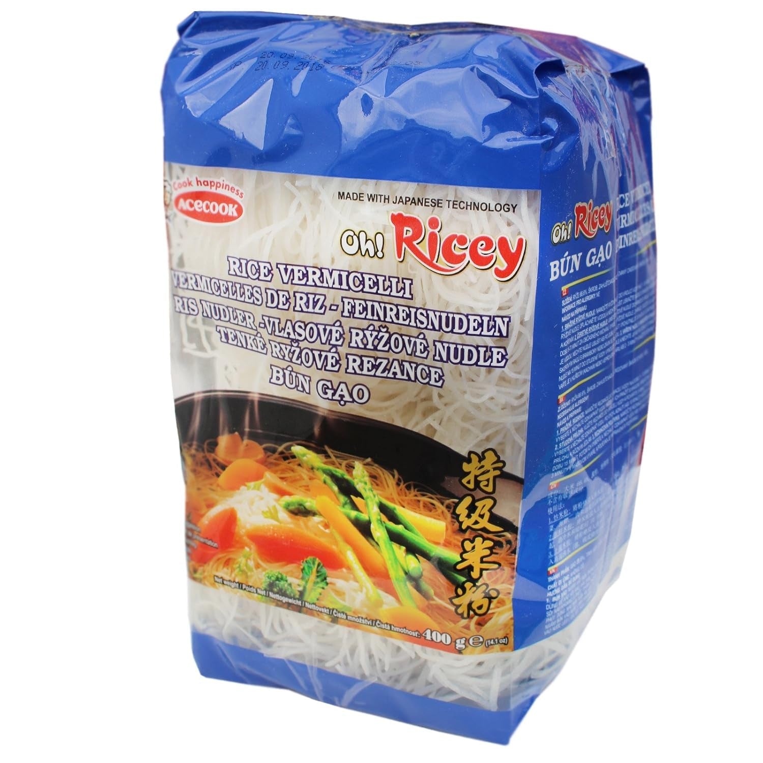 ACECOOK - SAU Vermicelli de orez - (1 X 400 GR)