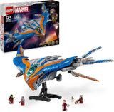 LEGO Marvel Guardians of the Galaxy: The Milano, model construibil de navă spațială cu 4 minifigurine de supereroi, Avengers Flyer pentru aventuri spațiale, cadou pentru băieți și fete 76286 Seturi de constructie Besuche den LEGO-Store Titlu implicit