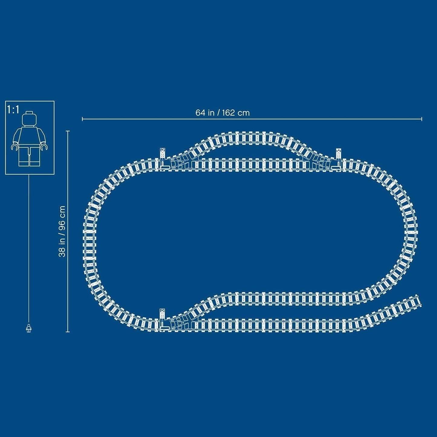 LEGO 60205 City Tracks, 20 piese, set de expansiune pentru copii, băieți și fete, set de jucării Seturi de constructie Besuche den LEGO-Store