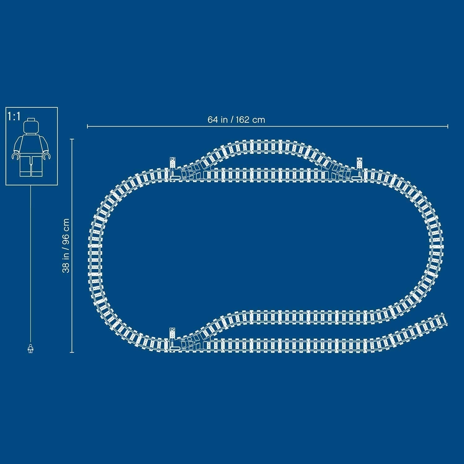 LEGO 60205 City Tracks, 20 piese, set de expansiune pentru copii, băieți și fete, set de jucării Seturi de constructie Besuche den LEGO-Store