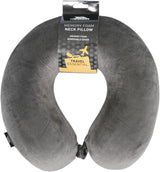 Trespass Memow Memory Foam Pernă pentru gât cu capac detașabil, gri, fiecare Perne ortopedice cervicale Naty Shop